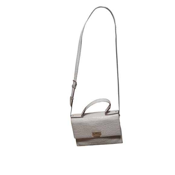 Kate Spade Doris Pebble Croc Embossed Leather Flap Satchel Crossbody Top Handle - Picture 1 of 9
